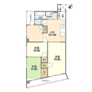 神奈川県横浜市鶴見区生麦4【マンション】の間取り