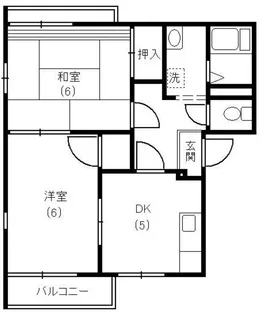 カーサやよい【2階】の間取り