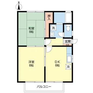 グラースハイツA【1階】の間取り