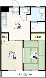 メゾンドウェーブ【3階】の間取り