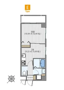 アンビシャスIV【5階】の間取り