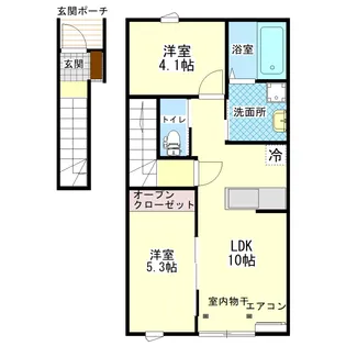 ジュピター【2階】の間取り