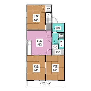 メゾンエトワール【2階】の間取り