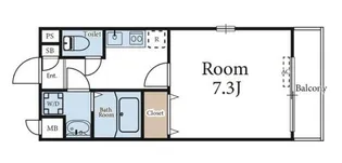 アンプルールフェール十条【2階】の間取り