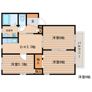 DIAS・FONTANA【1階】の間取り