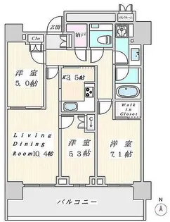 ザ・パークハウス晴海タワーズ クロノレジデンス【30階】の間取り