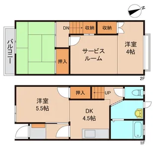 千葉県市川市宝1【一戸建】の間取り