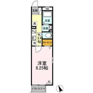 MALVERN【2階】の間取り