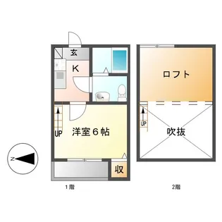 1Kの間取り画像