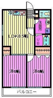 ケイアールマンション【2階】の間取り