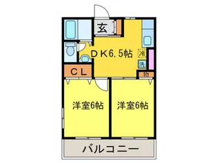メゾンサンク【2階】の間取り