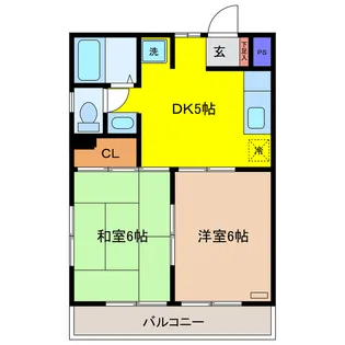 Rレイキャッスル【3階】の間取り