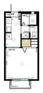 サンヴィレッジ3【1階】の間取り