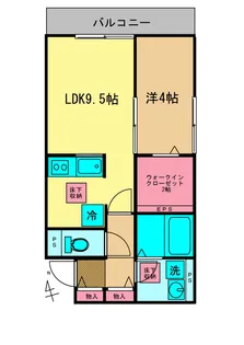 メゾン2438【1階】の間取り