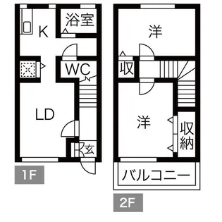 メゾン・パークサイド【1階】の間取り