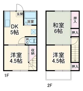 神奈川県平塚市横内【一戸建】の間取り