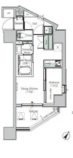 ONE ROOF RESIDENCE KIBA EAST【11階】の間取り