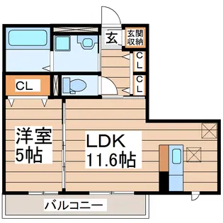 グローリア【1階】の間取り