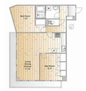 東京都目黒区上目黒3【マンション】の間取り