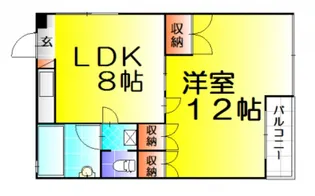 広島県広島市西区庚午北2【マンション】の間取り