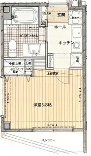 神奈川県茅ヶ崎市元町【マンション】の間取り