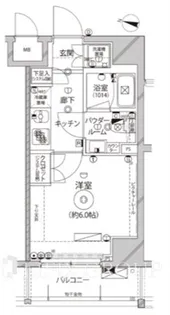 レアライズ平和島【3階】の間取り