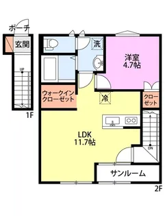 イロンデールメゾン【2階】の間取り