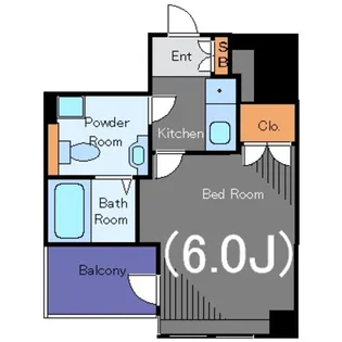 サンテミリオン茅場町リバーサイド【10階】の間取り