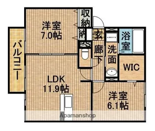 リュミエール【1階】の間取り