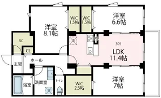 メゾン・ド・コリーヌ【3階】の間取り