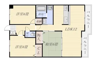 どりーむ綾【2階】の間取り