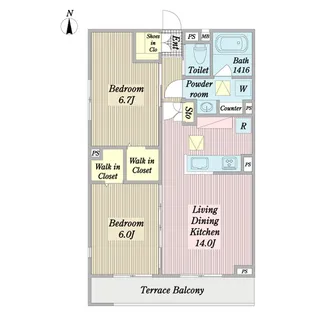 Excellen III【1階】の間取り