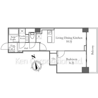 リバーシティ21新川【17階】の間取り