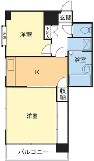 サントピヤマンション【6階】の間取り
