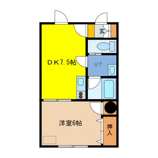 ソラーレ信濃II【1階】の間取り