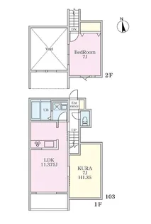 ヴィラ・メンヒ【1階】の間取り