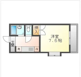 レジデンス十和B【2階】の間取り