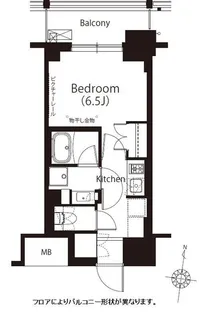 フレンシア高円寺北【2階】の間取り