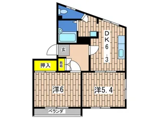 M・ステージ保土ヶ谷【5階】の間取り