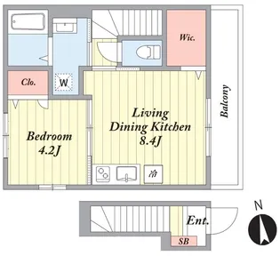 Reveur【2階】の間取り