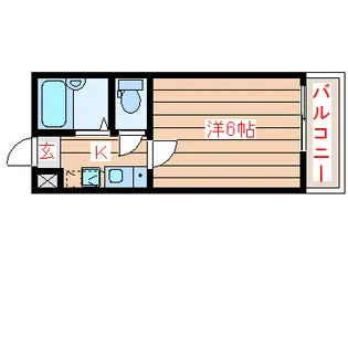 ベルシティ米ヶ袋リバース【4階】の間取り
