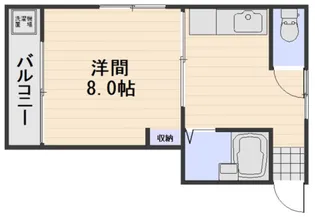 チェルシー青江 東【3階】の間取り