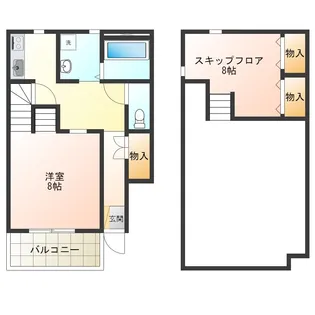 徳島県徳島市川内町上別宮東【アパート】の間取り