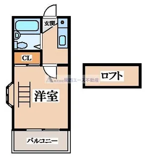 レオパレス21南鴻池【1階】の間取り