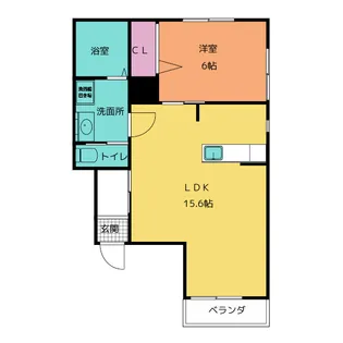 Bagus Meijo Park【1階】の間取り