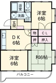 グレースウッズ【2階】の間取り