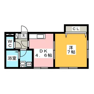 グランディール鶴見【1階】の間取り