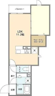 ルシャンヴェール【1階】の間取り