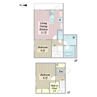 Wisteria茅ケ崎南の間取り