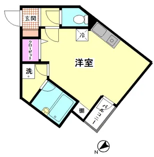 落合ビル【2階】の間取り